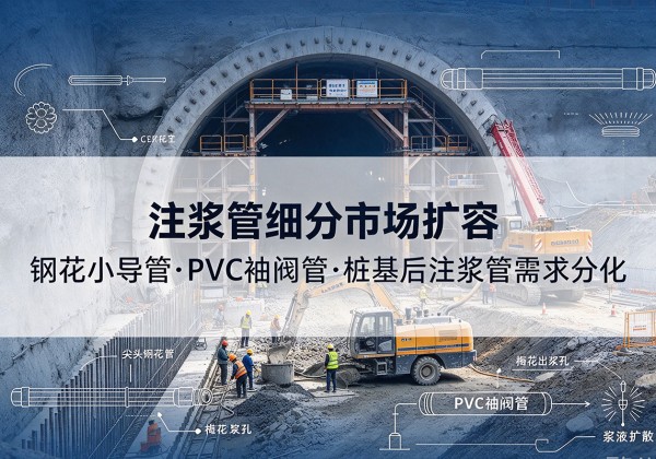 寻甸注浆管细分市场扩容，隧道钢花小导管、PVC 袖阀管、桩基后注浆管需求分化